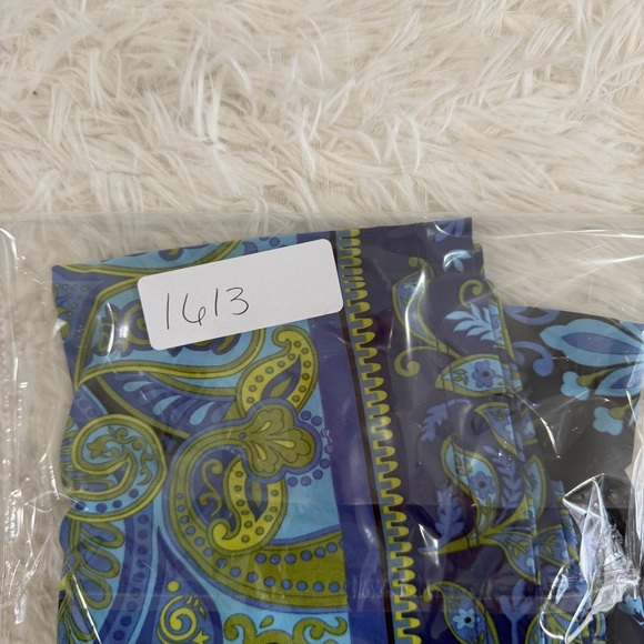 Susan Graver Womens Liquid Knit Floral Sleeveless Top Size 2X Blue - Picture 7 of 7